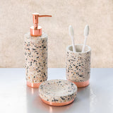 Terrazzo Rosy Gold Bath Accessories Sets