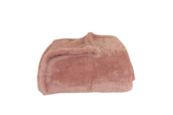 Teddy Affection Plush Throw - Pink