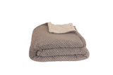 Champagne Rain Sherpa Throw - Grey