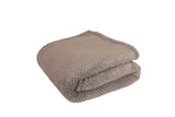 Champagne Rain Sherpa Throw - Grey