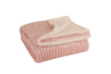 Champagne Rain Sherpa Throw - Pink