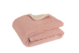 Champagne Rain Sherpa Throw - Pink