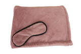 Travel Joy Plush Throw + Eye Mask