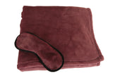 Travel Joy Plush Throw + Eye Mask