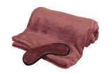 Travel Joy Plush Throw + Eye Mask