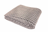 Frosted Leaf Plush Throw