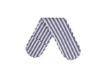Blue Stripe Cotton Apron Set - Oven Glove