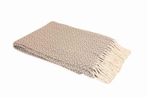 Geo Diamond Woven Throw