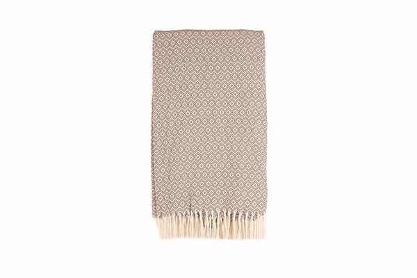 Geo Diamond Woven Throw
