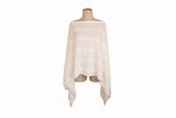 Braided Knitted Button PonThrow (Poncho + Throw)