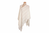 Braided Knitted Button PonThrow (Poncho + Throw)