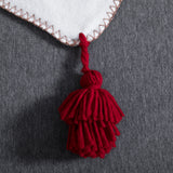 Big Tassel Boho Fleece Throw