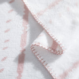 Pompom Stripe Fleece Throw