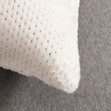 Rabbit Faux Fur Foil Print Pillow Cover