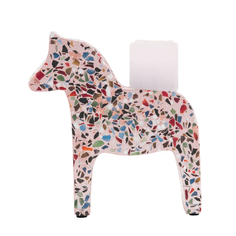 Terrazzo Pony Candle Holder