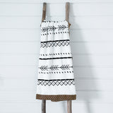 Boho Woven Trim Fleece Throw