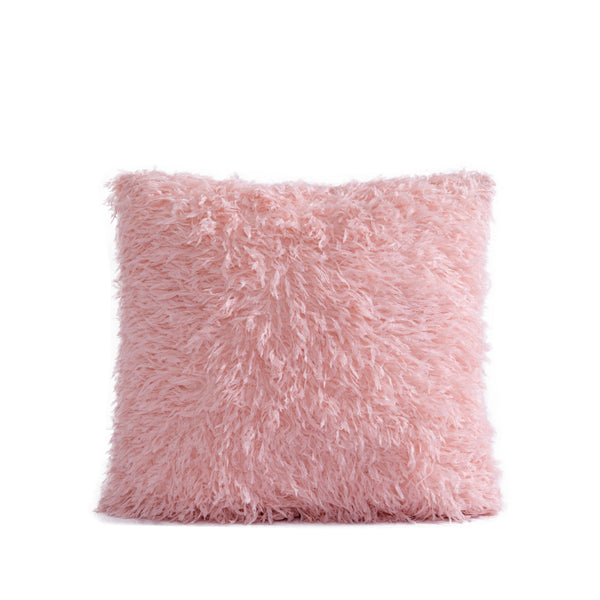 Feather Faux Fur Pillow Cover