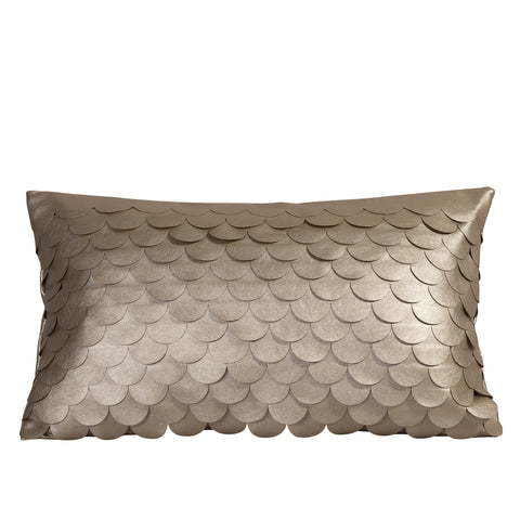 Mermaid Faux Leather Pillow Cover